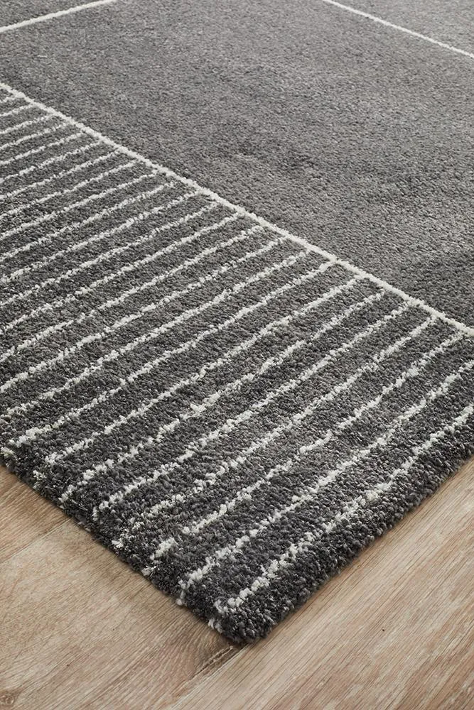 Adina Ivy Modern Charcoal Rug