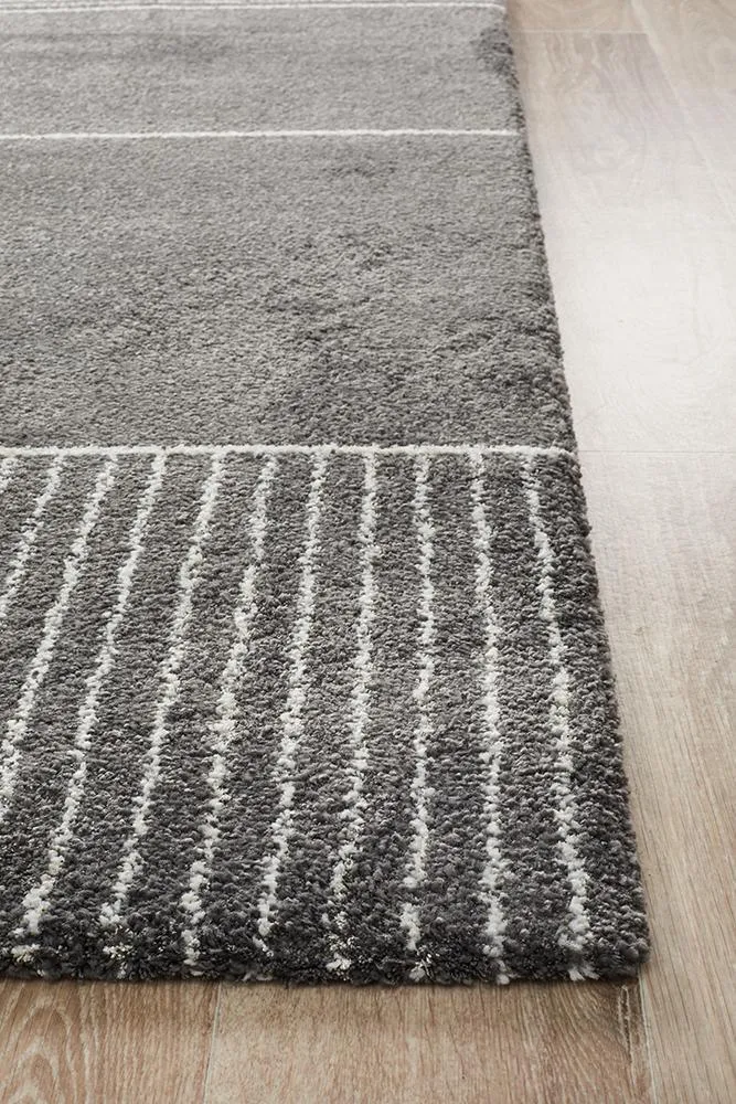 Adina Ivy Modern Charcoal Rug