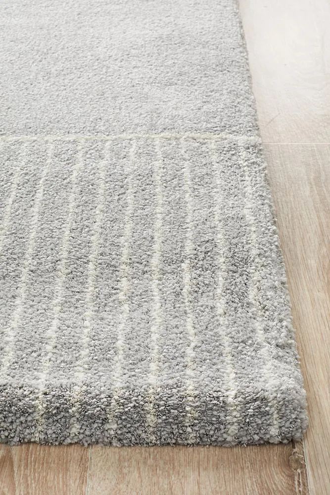 Adina Ivy Modern Silver Rug