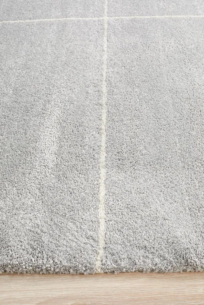 Adina Ivy Modern Silver Rug