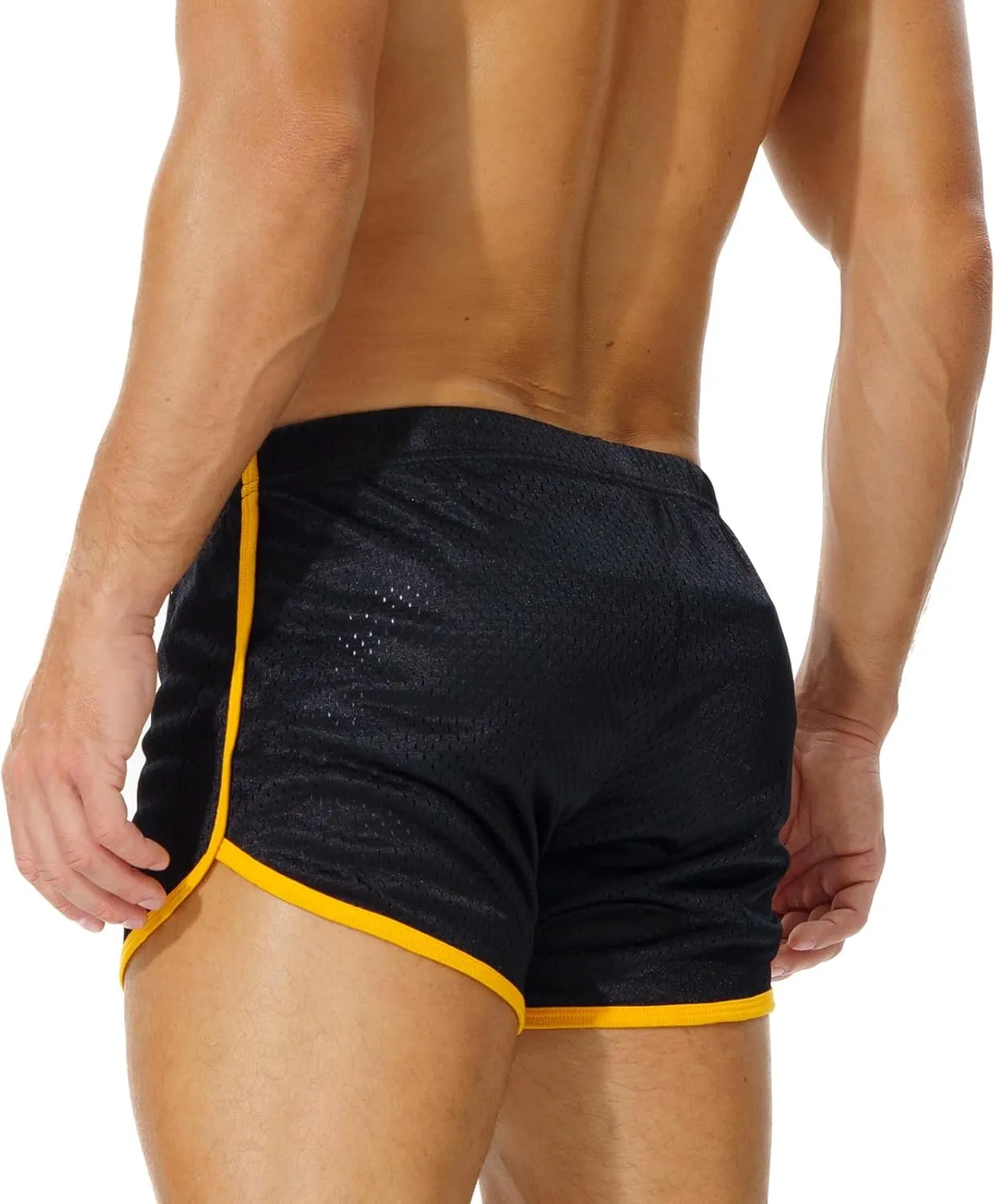 AIMPACT Mens Running Shorts Breathing Workout Gym Booty Short Shorts Sexy