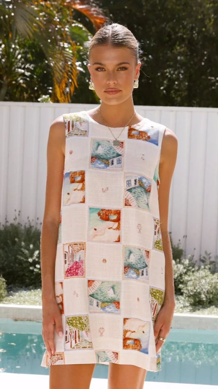 Ayla Mini Dress - Naples Print