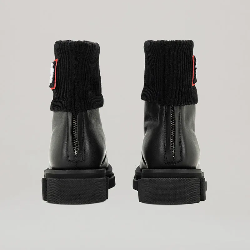 both - GAO MID ZIPPED CHELSEA-BLACK