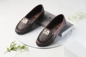 COACH LOAFERS FOR WOMENS - BROWN