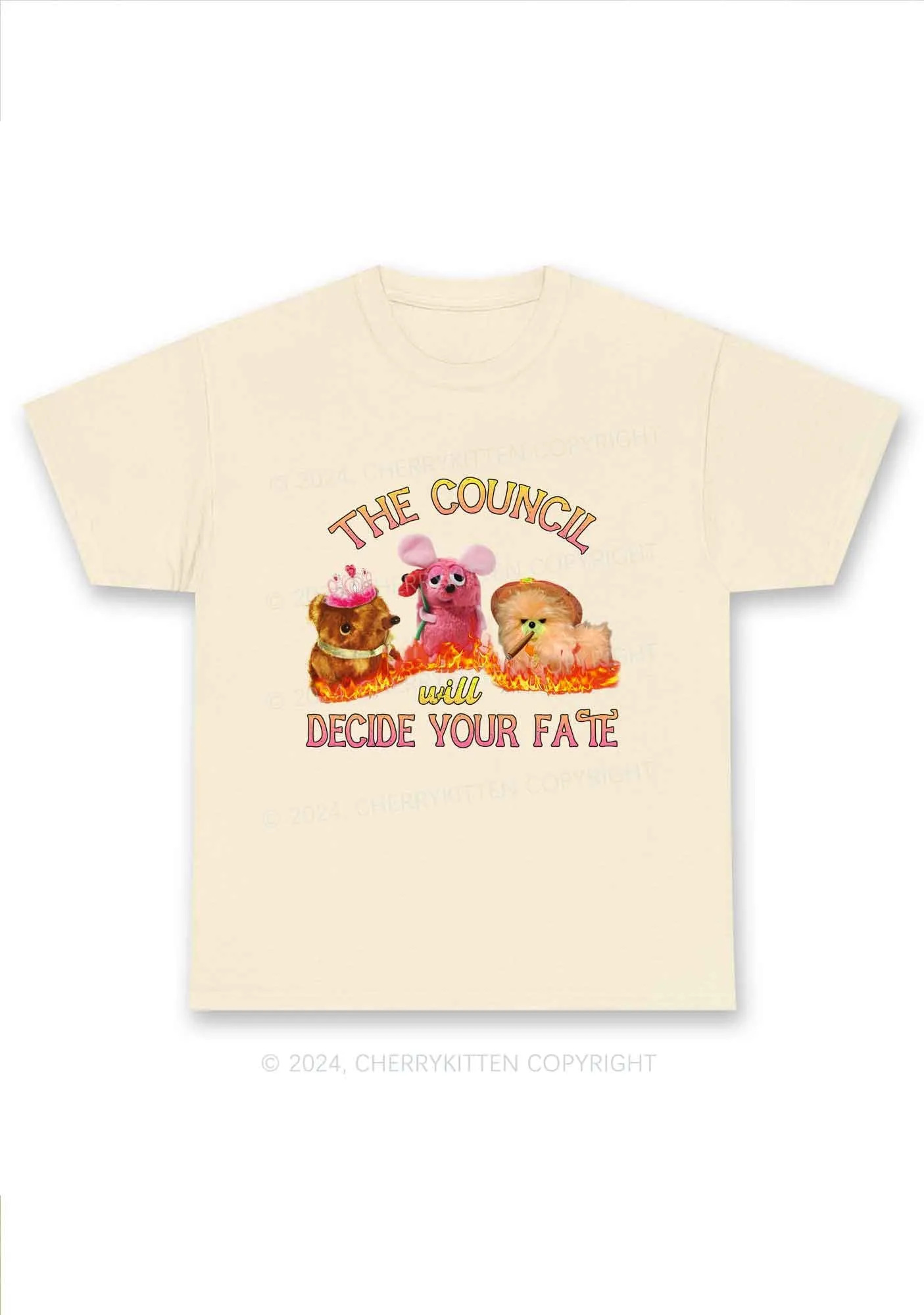 Council Decide Your Fate Y2K Chunky Shirt Cherrykitten