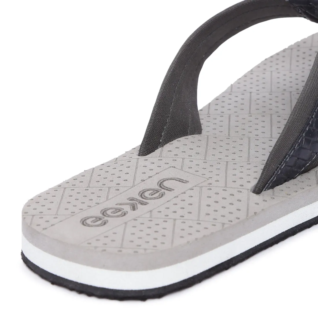 Eeken EFBGO2408 Grey Lightweight Washable Dailywear Durable Flip Flops For Men