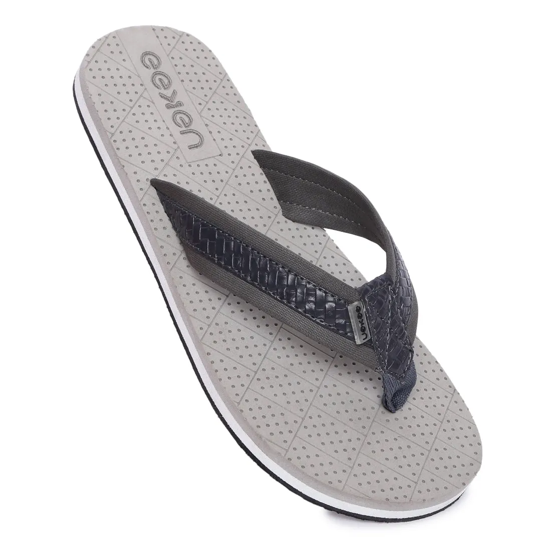 Eeken EFBGO2408 Grey Lightweight Washable Dailywear Durable Flip Flops For Men