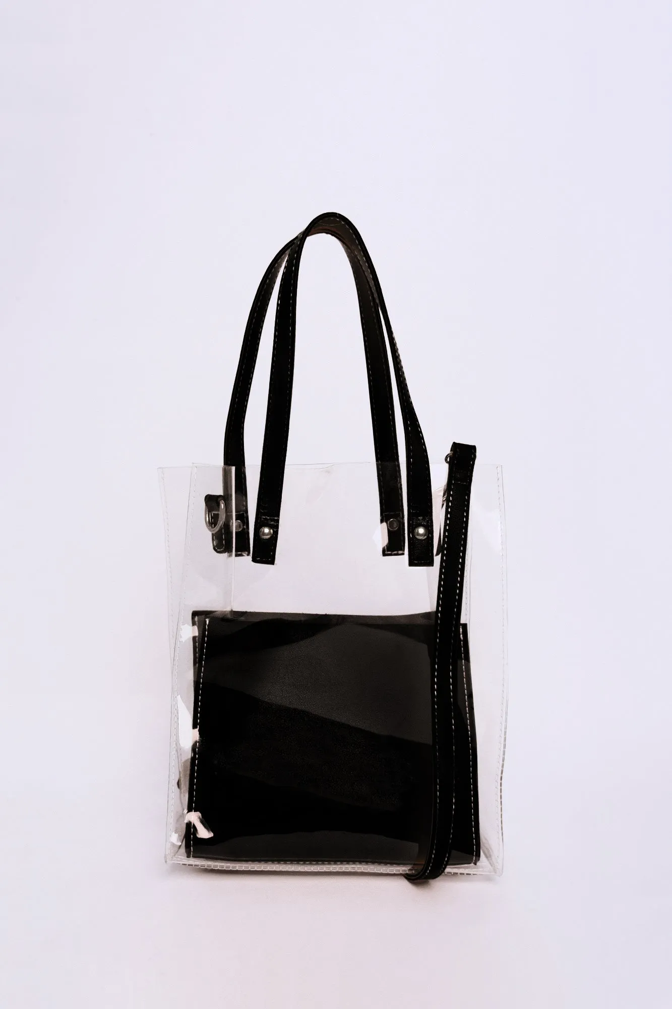 Glamorous Clear Black Shoulder Crossbody Bag