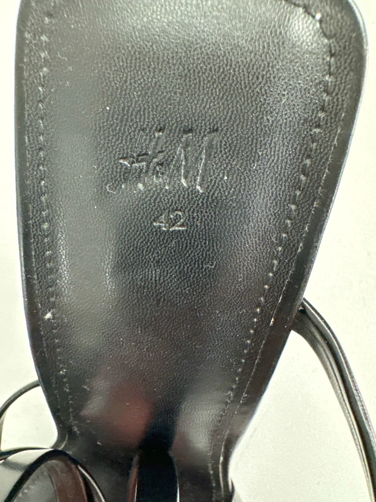 H&M Black Strappy Heeled Sandals EU 42 UK 9