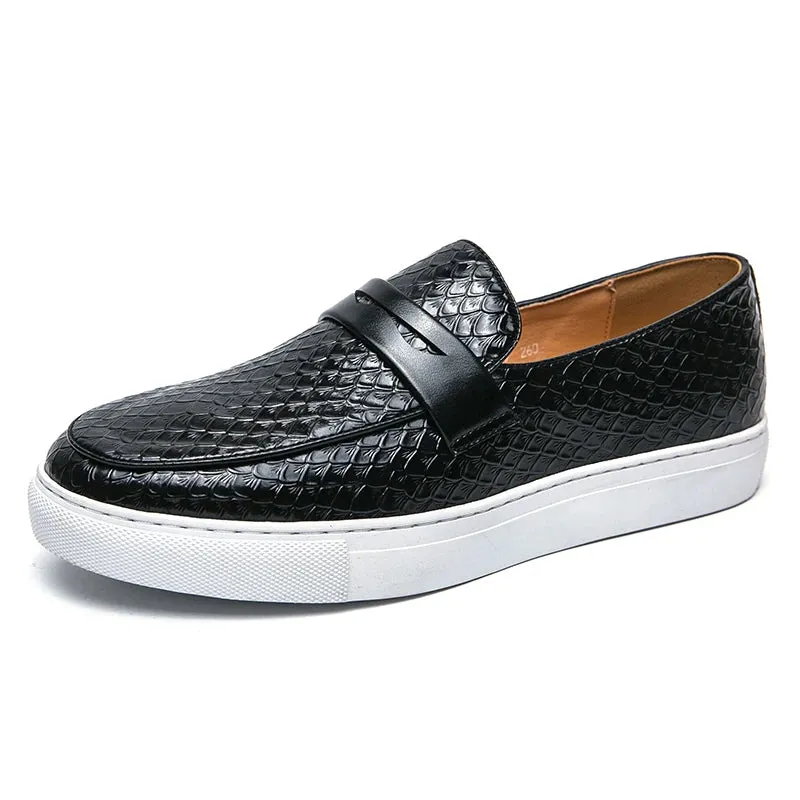 Heritage Leather Moccasin Loafers