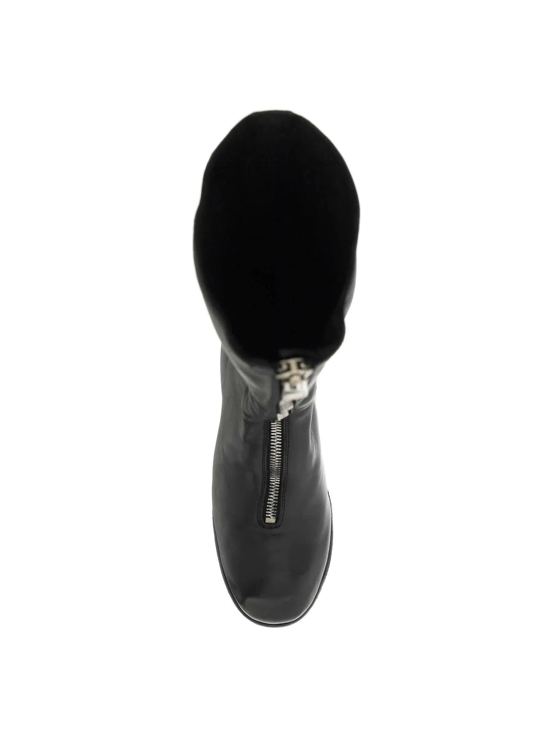 Horse Leather Front Zip Boots