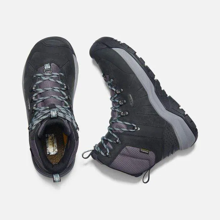 Keen Women's Revel IV Mid Polar Waterproof Boots- Black/ Harbor Gray