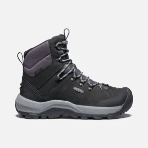Keen Women's Revel IV Mid Polar Waterproof Boots- Black/ Harbor Gray