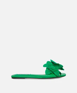 Melena Suede Sandal - Green