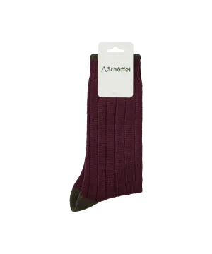 Men's Hilton Socks - Wine