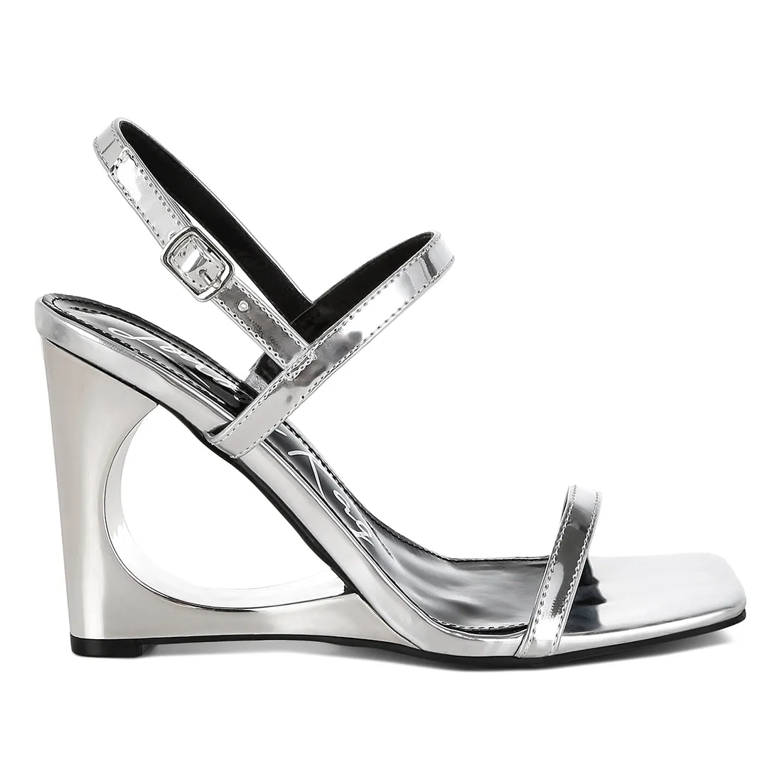 Metallic Fantasy Wedge Heel Sandals