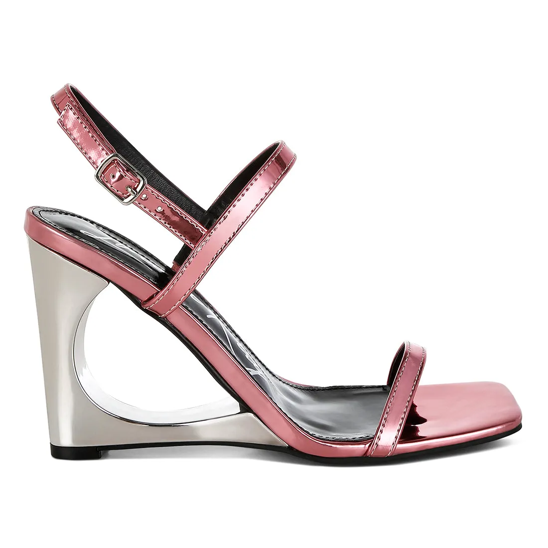 Metallic Fantasy Wedge Heel Sandals