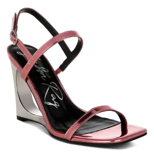 Metallic Fantasy Wedge Heel Sandals