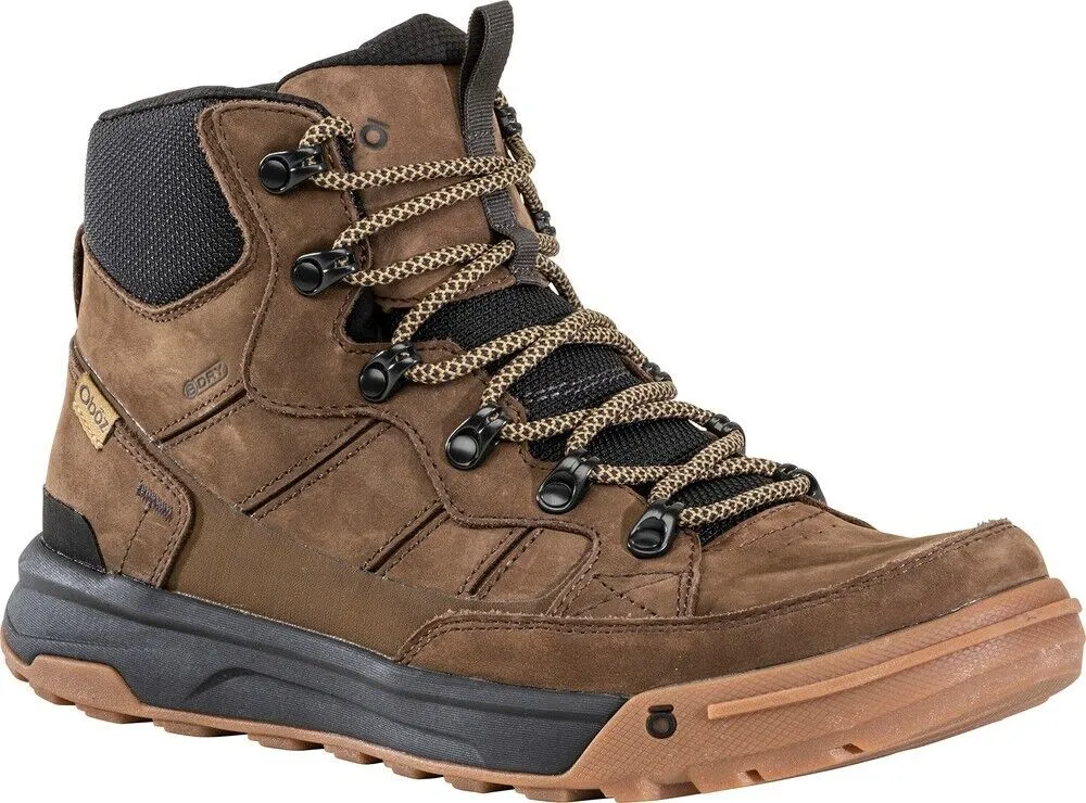 Oboz Men's Burke Mid Leather Waterproof Hiking Boots