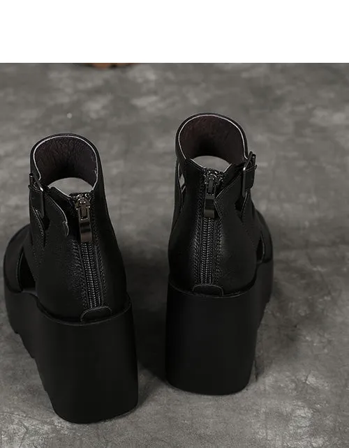Open Toe Ankle Strap Wedges Sandals for Women