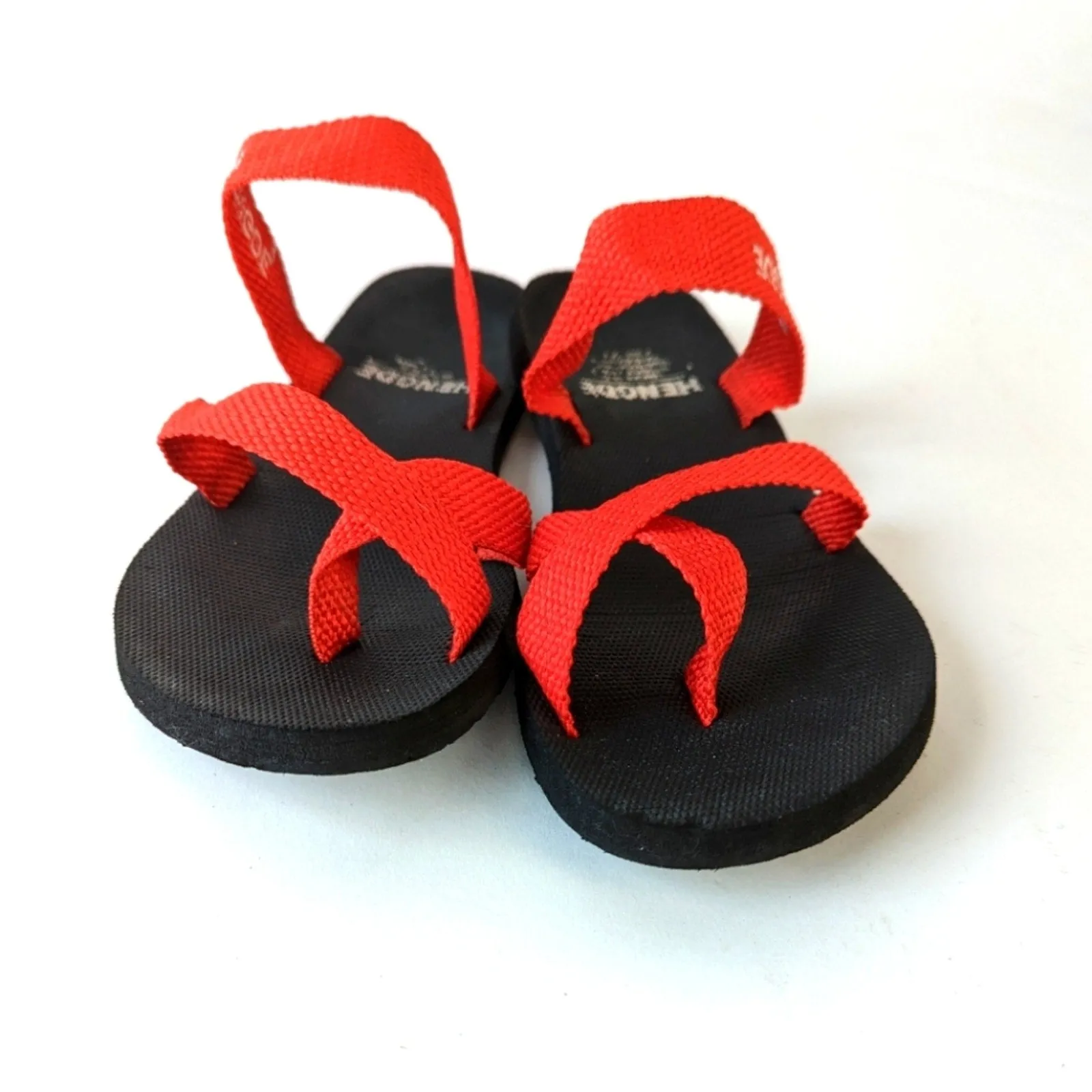 Red Strappy Sandals -7