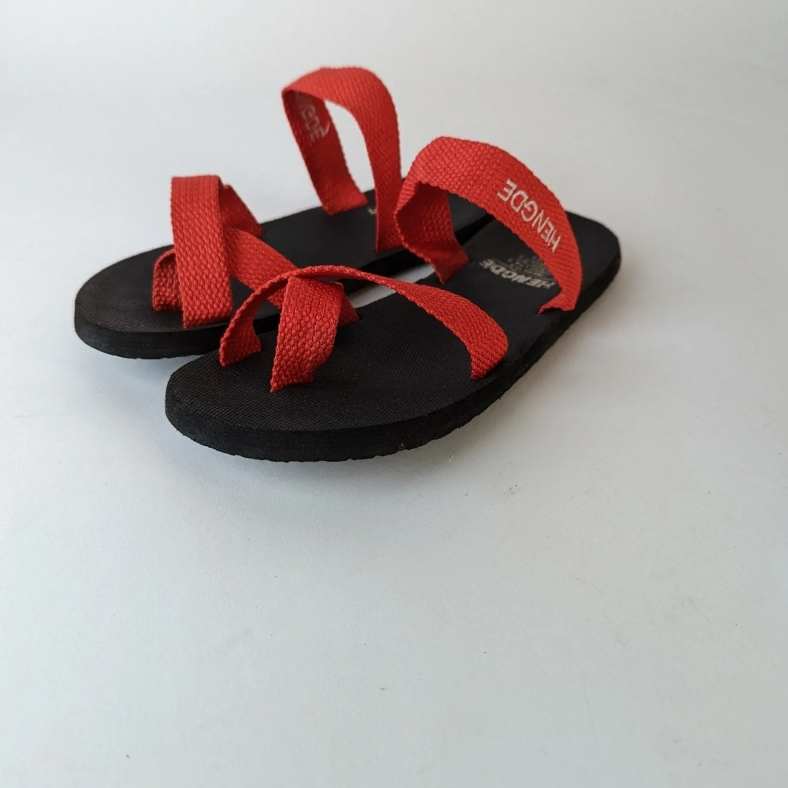 Red Strappy Sandals -7