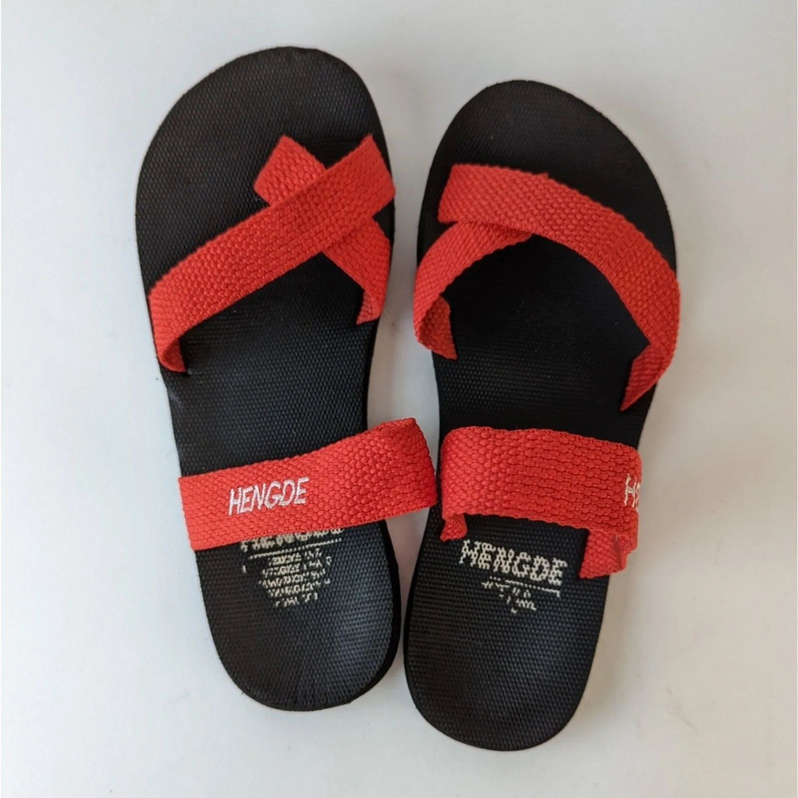 Red Strappy Sandals -7