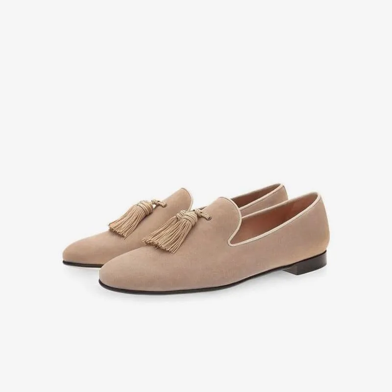 Refined Suede Tassel Loafers