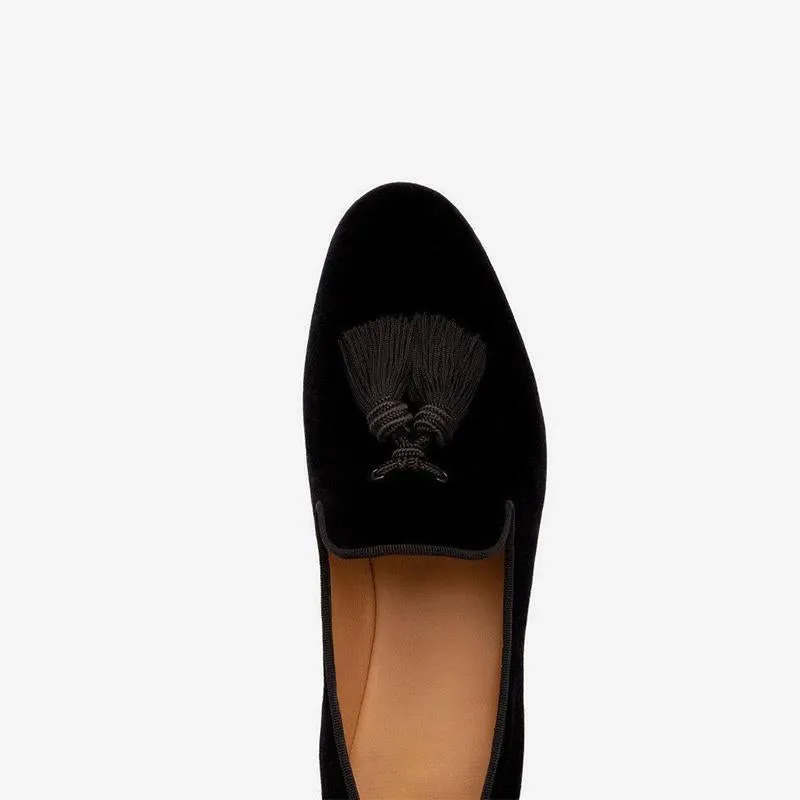 Refined Suede Tassel Loafers