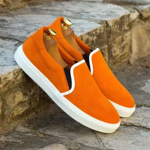 Slip On-Kid Suede, Orange-Wholesale