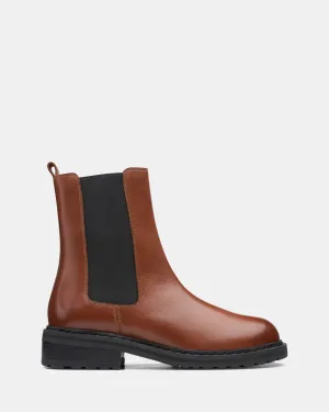Tilham Chelsea Dark Tan Leather