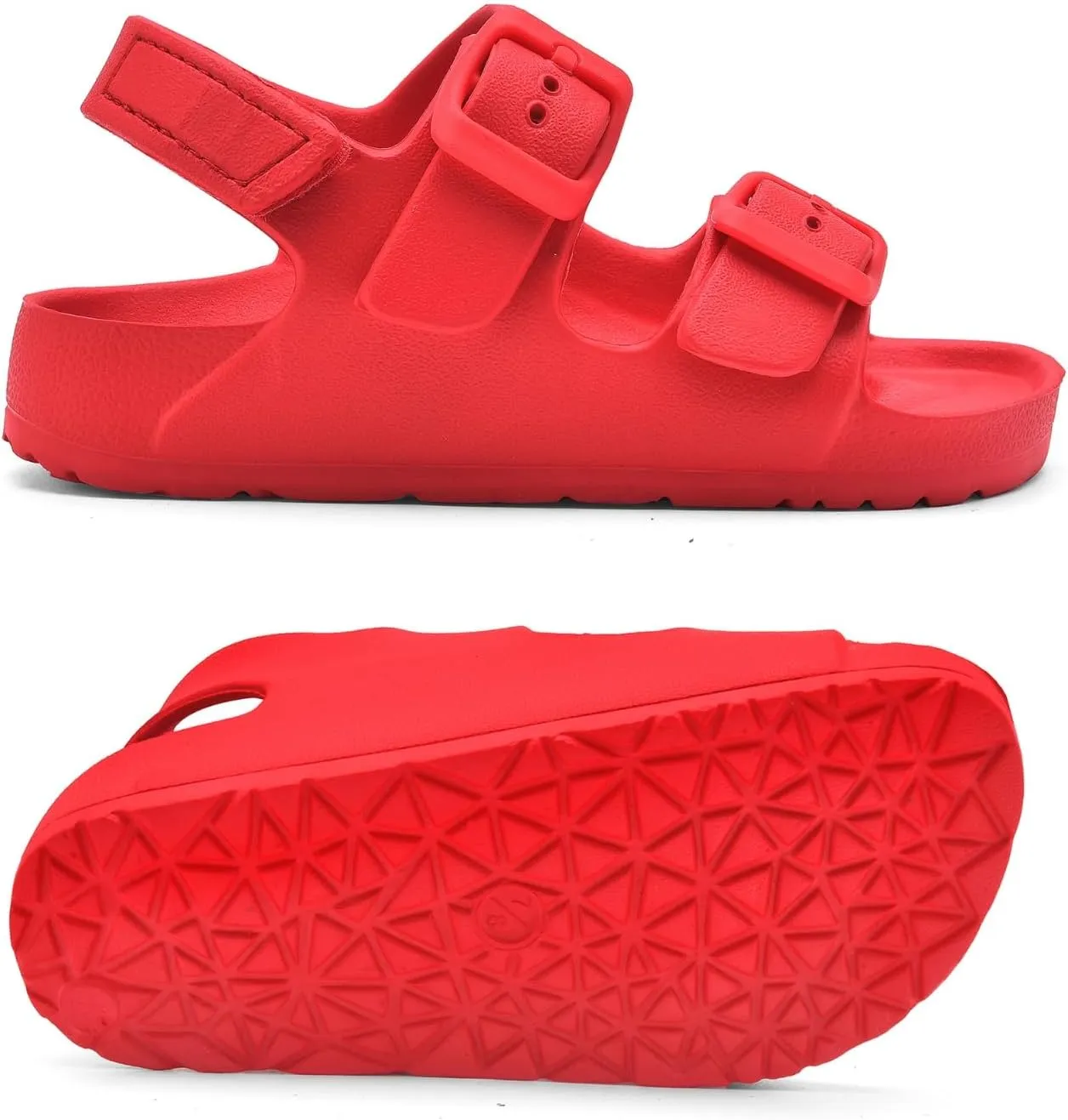 Toddler Unisex Adjustable Buckle Sandals ?C Comfortable Open Toe Beach & Pool Shoes for Boys & Girls with Back Strap