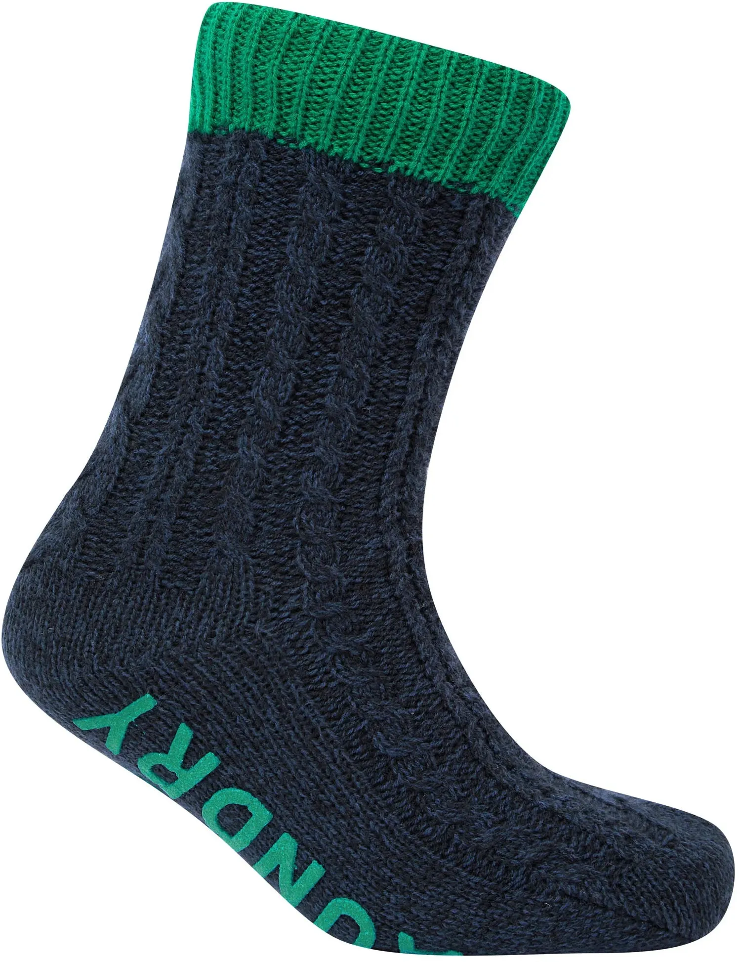 Tokyo Laundry Scoresby Borg Lined Slipper Socks - Green