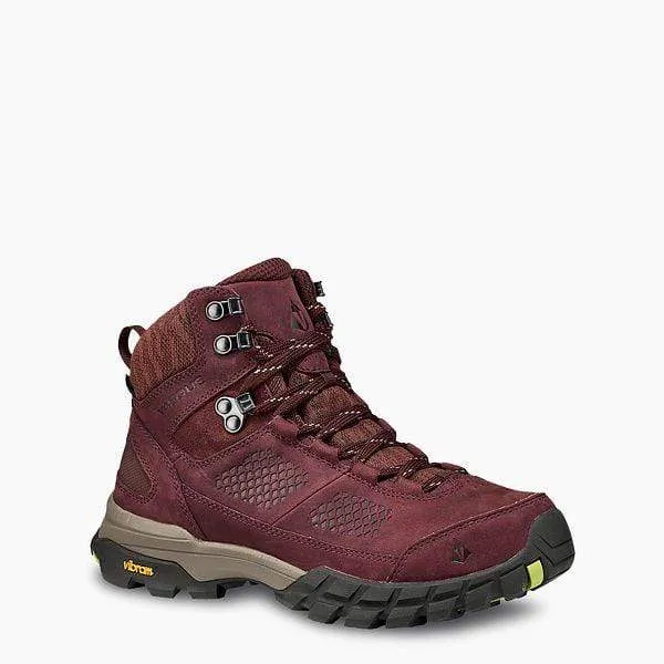 Vasque Women's Talus Mid Hiking Boots- Rum Raisin/ Green Glow