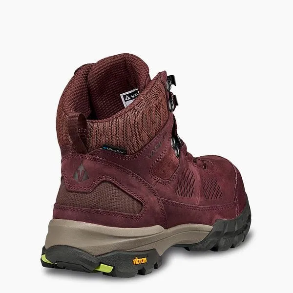 Vasque Women's Talus Mid Hiking Boots- Rum Raisin/ Green Glow